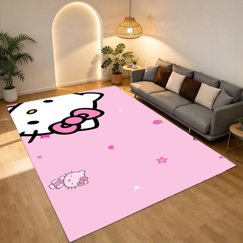 Hello Kitty Living Room Nonslip Area Rug Soft Carpet For Bedroom Game Playroom Sofa Office Home Decor Doormat Christmas Gift C9291158