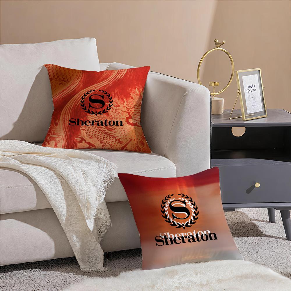 Sheraton Hotel Cushion Cover Anti-dustmite Pillowcase Invisible Zipper Silky Short Plush Sofa Cushion Cover