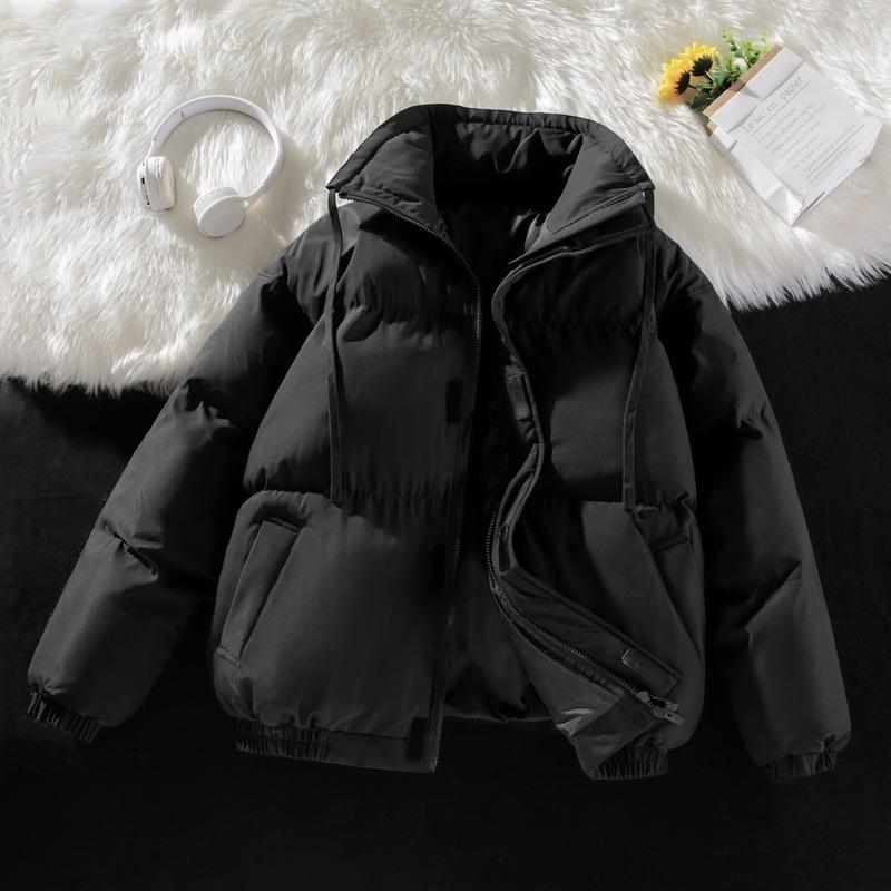 

Large Size Stand-up Neck Padded Clothes for Men and Women, Winter Down Padded Jackets, Thickened Couple Models, Loose Padded Clothes for Men M