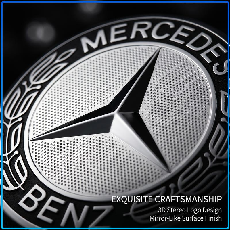 4 Stück 75MM Auto-Emblem Radnabenkappe Abdeckungen Auto-Felgenabdeckung für Mercedes benz AMG W204 W203 W212 W211 W124 W210 GLC GLE E CLA GLA W205