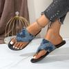 Women Slippers 2024 New Flat Peep Toe Sandals Flip Flops Summer Casual Beach Slippers Luxury Flat Shoes Slides Women