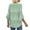 Blouses For Women Dressy Casual 3/4 Length Sleeve Womens Tops V Neck Tshirts Shirts With Flared Sleeve