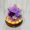 Preserved Flower Sphere: Rose & Sunflower Glass Dome Gift for Christmas & Valentine's Day