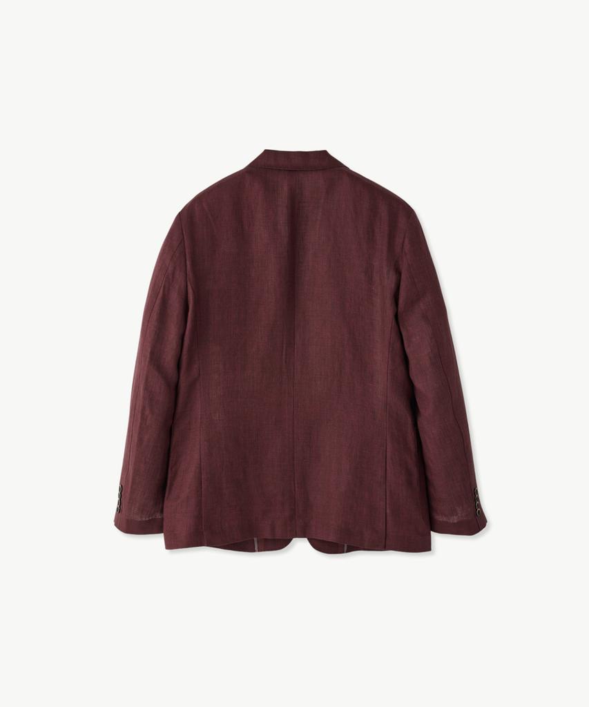 Stco [Summer] Diems 100% Linen Premium Jacket_Wine (Classic Fit)_Djaxb11Csa