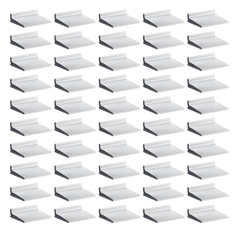 

50pcs Self Stick Door Sealing Strips Noise Reduction Self Adhesive Seals Thermal Insulation for Residential & Business белый
