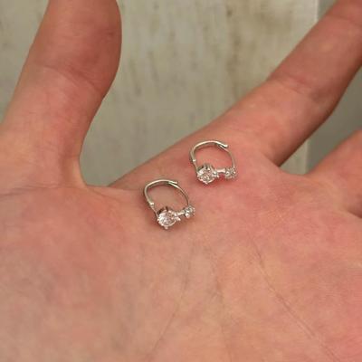 Jinruixi Zarif Çift Zirkon Küpeler - Kadınlar için Lüks, Üst Düzey Küçük Tasarım