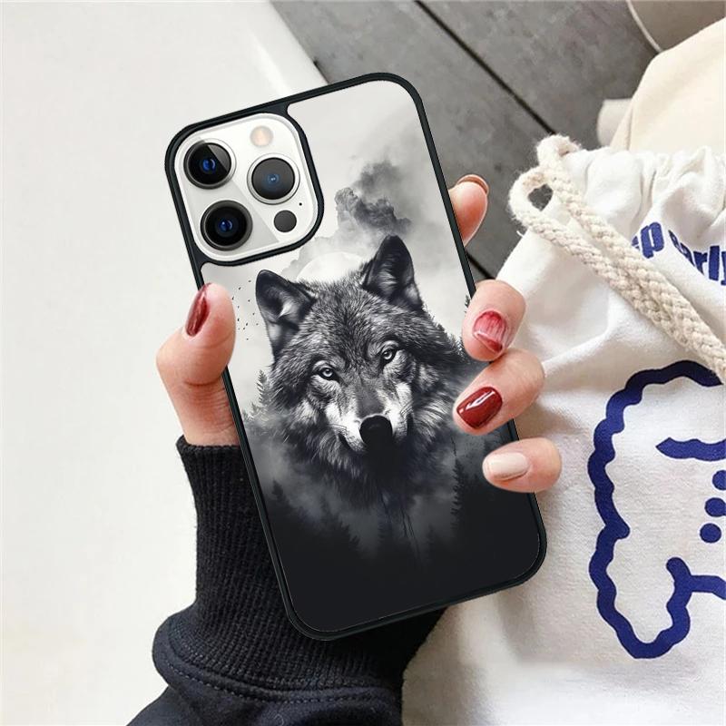 The Wolf Fierce Phone Case For iPhone 17 Air 15 16 Cover 11 13 14 Pro Max 12 Plus Max Fundas