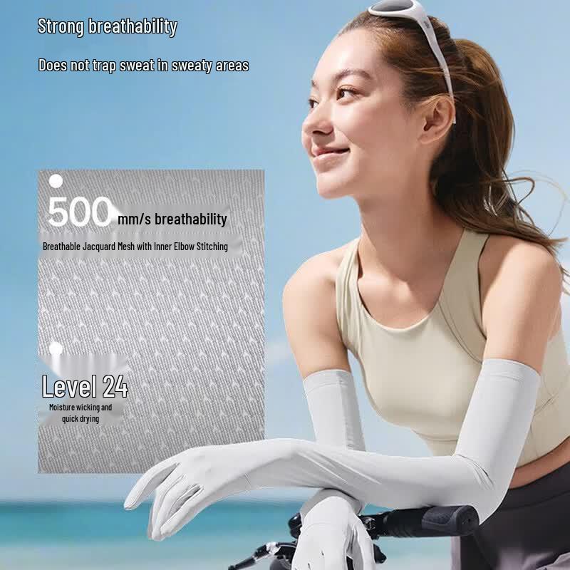 Beneunder Women's Long Sun Protection Ice Sleeves