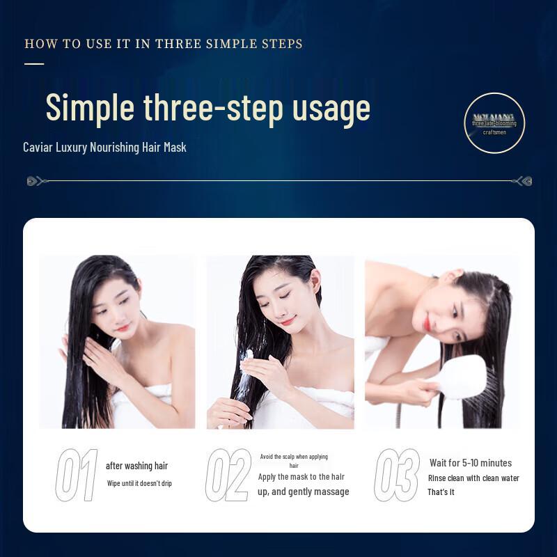 Three Hair Wizards Caviar Hair Repair Mask 500ml