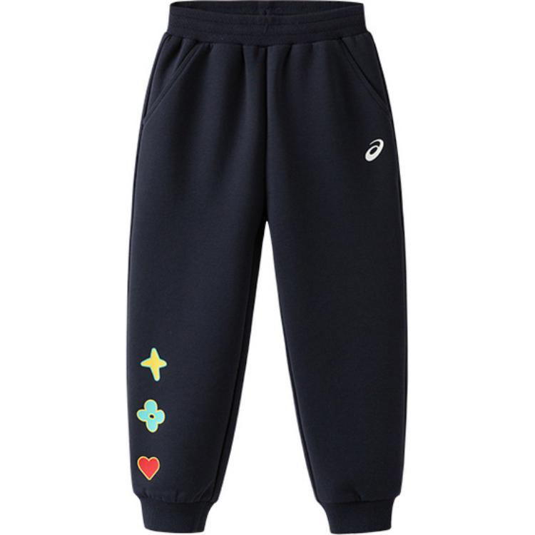 Children Aged 3 7 Years Old Asics Knitted Sweatpants Navy Blue 331251083073 110