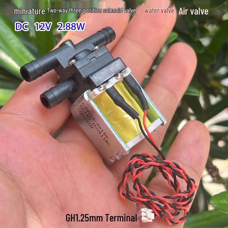 DC 12V 3-Way Mini Solenoid Valve for Water/Air Level Control