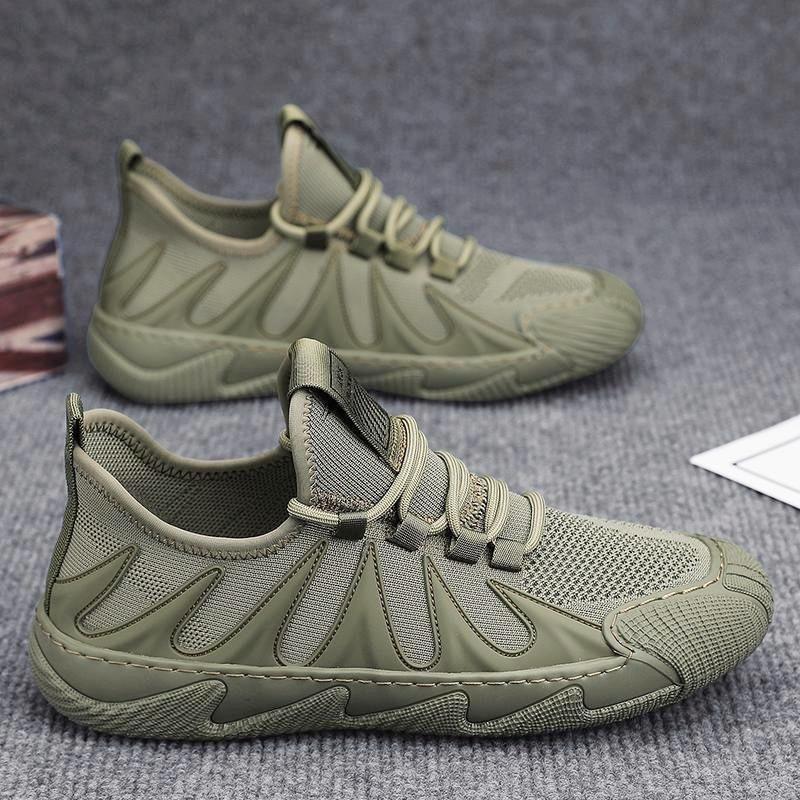 Shoes summer breathable and lightweight thin single-layer fly-woven mesh casual sports shoes new labor insurance shoes