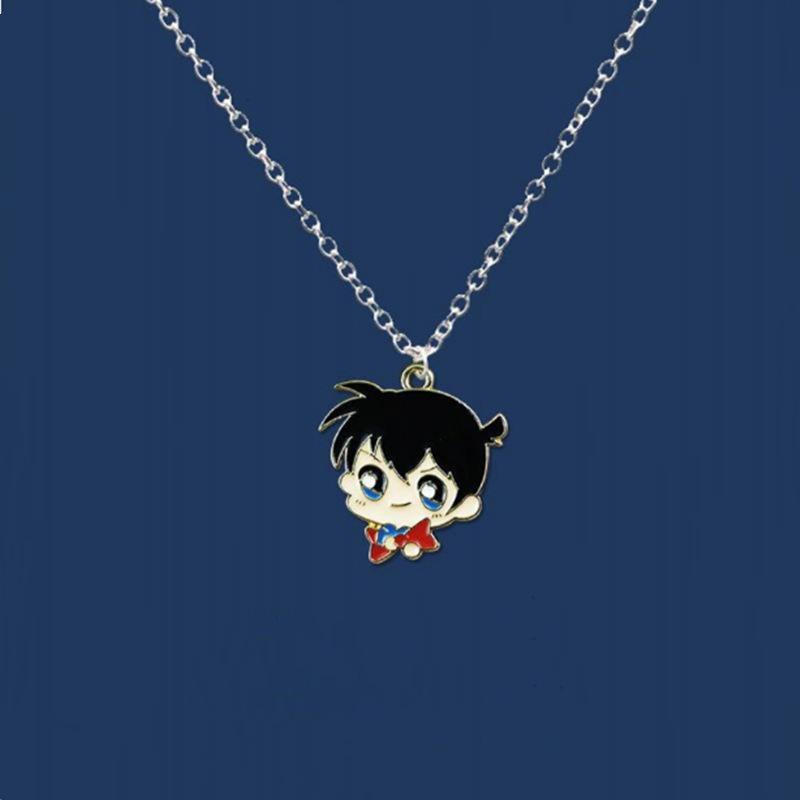 CANXING Detektiv Conan Halskjede Anheng Anheng Halskjede for Kvinner Menn Kjæreste Par Lover Smykker Gave