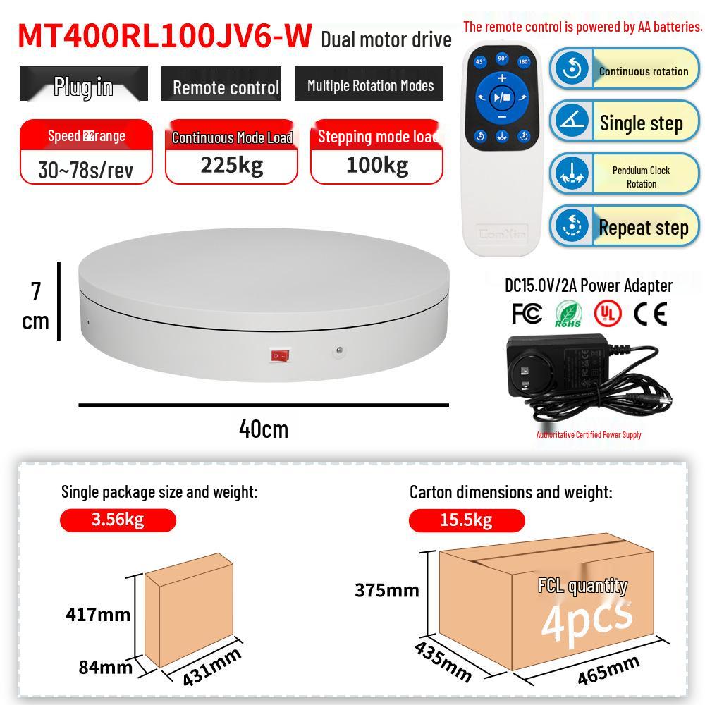 Remote-Controlled Rotating Display Stand for Photography and Jewelry
