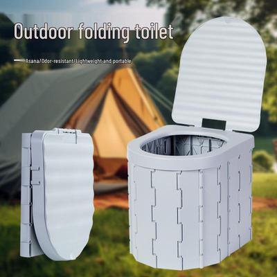 Portable Odor-Proof Folding Travel Toilet for Adults and Children