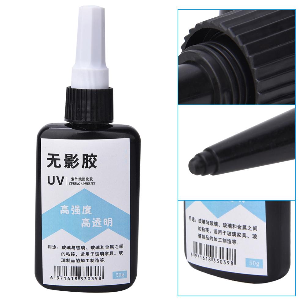 Clear UV Glue Ultraviolet Cure High Strength Adhesive for Glass Coffee Table Crystal Acrylic