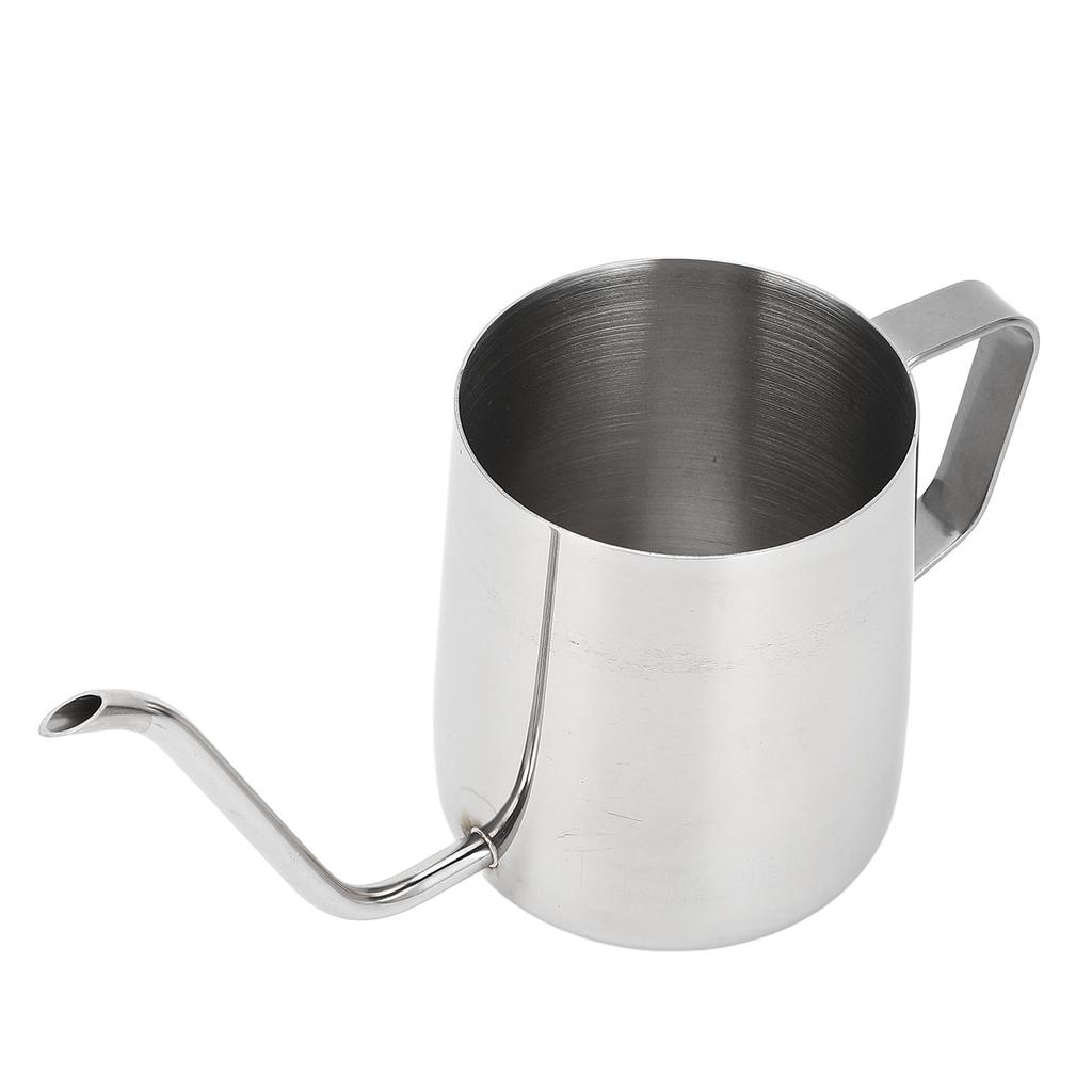 350ml Stainless Steel Pour Over Kettle Gooseneck Spout Coffee Tea Pot Long Narrow Drip Cup Camping Coffee Pot for Travel Outdoor