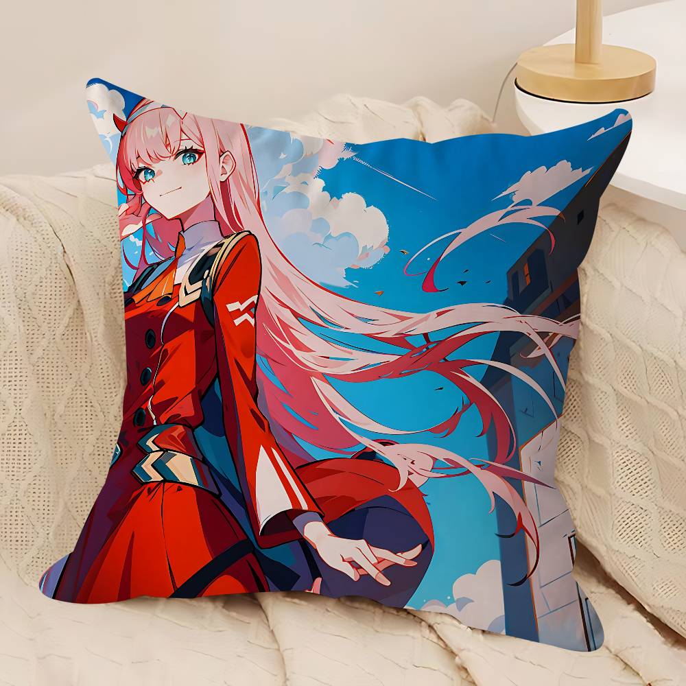 D-DARLING In The F-FRANXX Kissenbezug Dekokissen Sofa Heimdekor Hülle Kissenbezüge