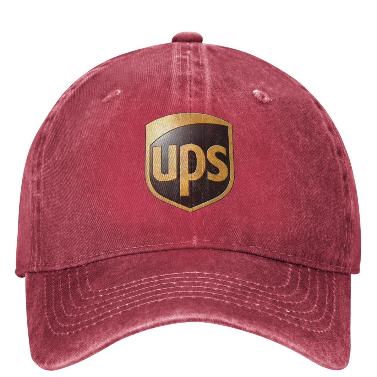 

Бейсболка с логотипом UPS United Parcel Service Дизайн для женщин и мужчин Тракер Папина кепка Летний Уличный стиль Для улицы Тренажерный зал Кепка Snapback One Size