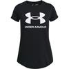 Live Sportstyle Letter Logo Print Crew Neck Short Sleeve T-Shirt Kids Tops Black 1361182-001