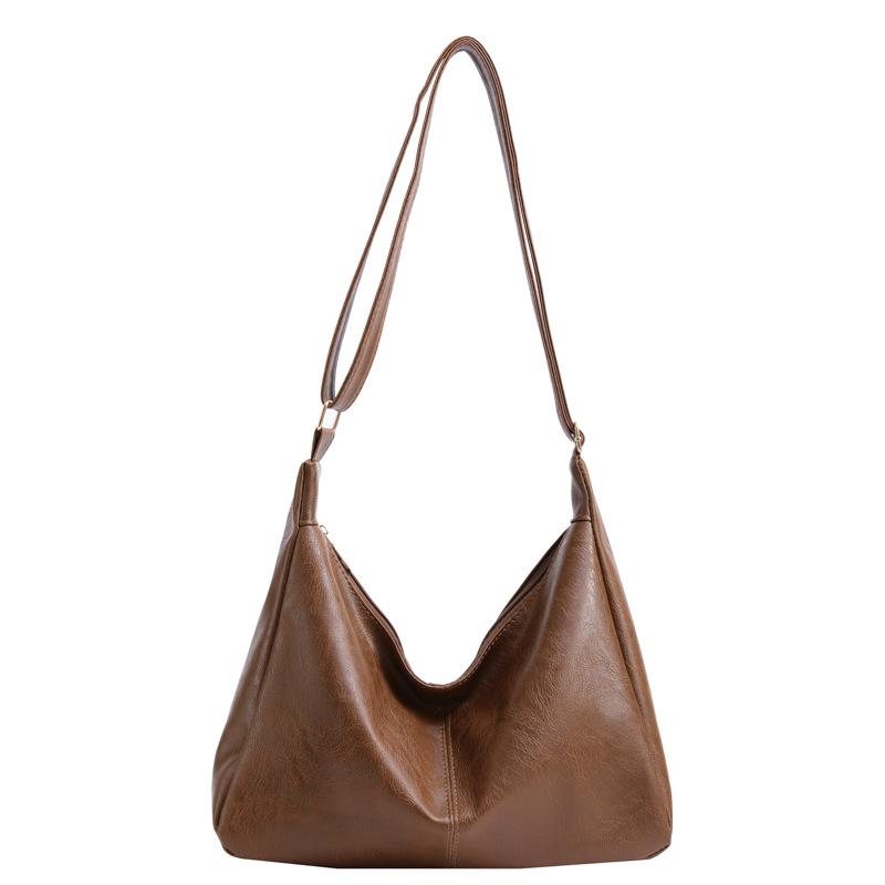 Autumn and Winter Retro Large Capacity Bag for Women New Style Student Commuting Tote Bag Casual Versatile Crossbody Bag