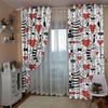Curtains Popular Small Animal Head Simple Digital Printing High Density Blackout Curtains