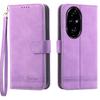 DIERFENG DF-03 For Honor 200 Pro 5G Case Lines Imprinted Leather Wallet Phone Cover