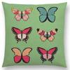 Botanische Blumen- und Schmetterlings-Kissenhülle Wunderschöne Blumengarten-Mini-Drucke Heimdekor Sofa-Überwurf-Kissenbezug