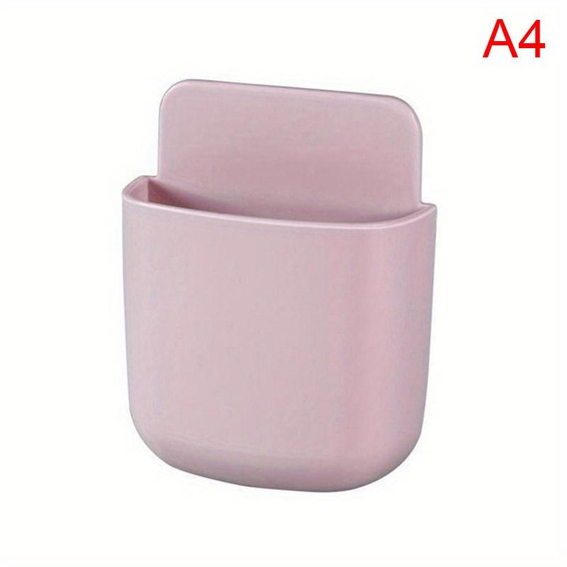 Remote control storage box, air conditioning, wall mounted bedside phone charging storage rack, storage rack without punching