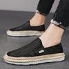 Summer Sub Flat-bottomed Straw Fisherman Shoes Casual Nesting Youth Driving Shoes