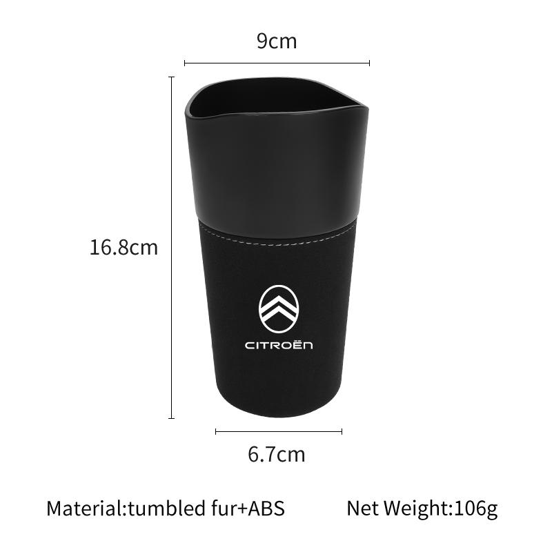Car Rubbish Bin Trash Can Cup-shaped Bucket Storage Box For Citroen C4 C3 C5 C1 C2 VTS Berlingo Celysee Xsara Picasso Aircross
