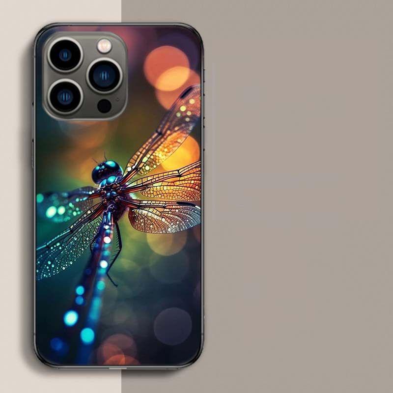Schöne Libellen-Liebhaber Handyhülle Für Iphone 17 Air 15 Pro 14 Plus 16 Pro Max 17E 16E 12 13 Mini 11 Hülle Niedliche Fundas