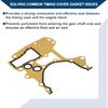 Motor-Steuergehäusedichtungssatz Nr. 24405911 für Chevrolet Sonic 1.8L 2012-2018 Steuergehäusedeckel Dichtung Langlebige Abdichtung Metall 1 Stück Goldfarben
