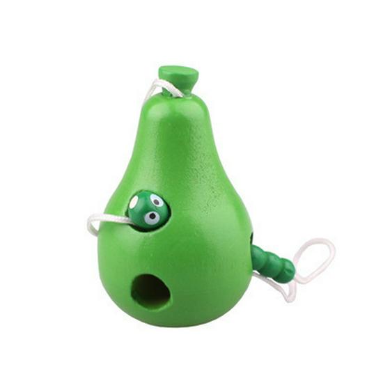 

Детская деревянная игрушка-шнуровка «Фрукты» для развития координации рук и глаз: Набор «Червь и Фрукт»