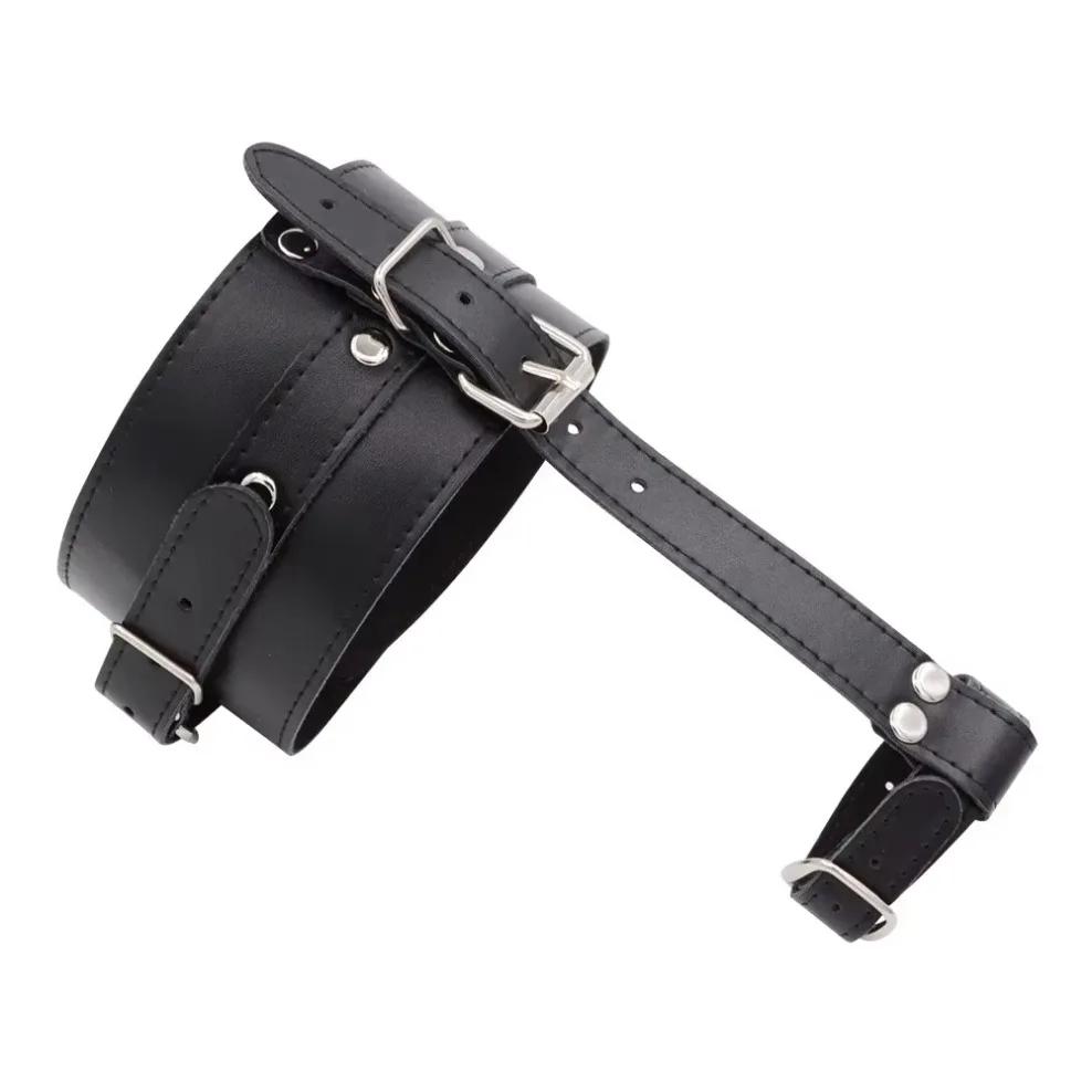 SM Slave Handcuffs Sex Fetish Bondage BDSM Toe Cuffs  Leather Thumb Toes Bondage Cuff Adult Restraint Game Sex Toy 18+ Supplies