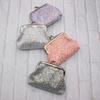 Pailletten Muntzakje, Dames Glitters Muntzakje, Mini Portemonnee met Kiss-Lock Sluiting voor Munten Contant Geld Sieraden