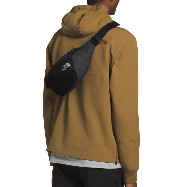 The North Face 4L Casual Zipper Crossbody Waist Bag Outdoor Unisex Bags Black NF0A3S7Z-MN8