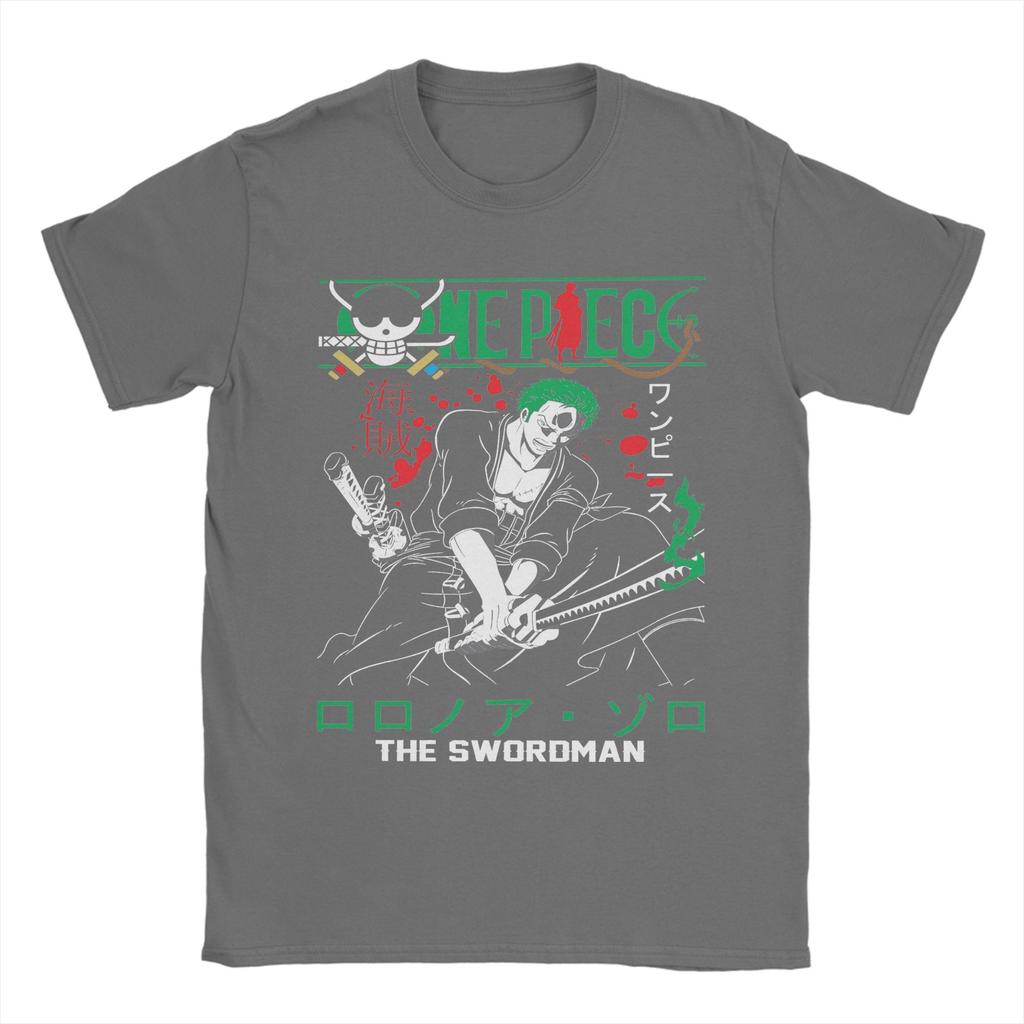 Roronoa Zoro T Shirt Mens  100 Cotton Humor TShirt O Neck Ones Pieces Tees Short Sleeve Clothing Adult