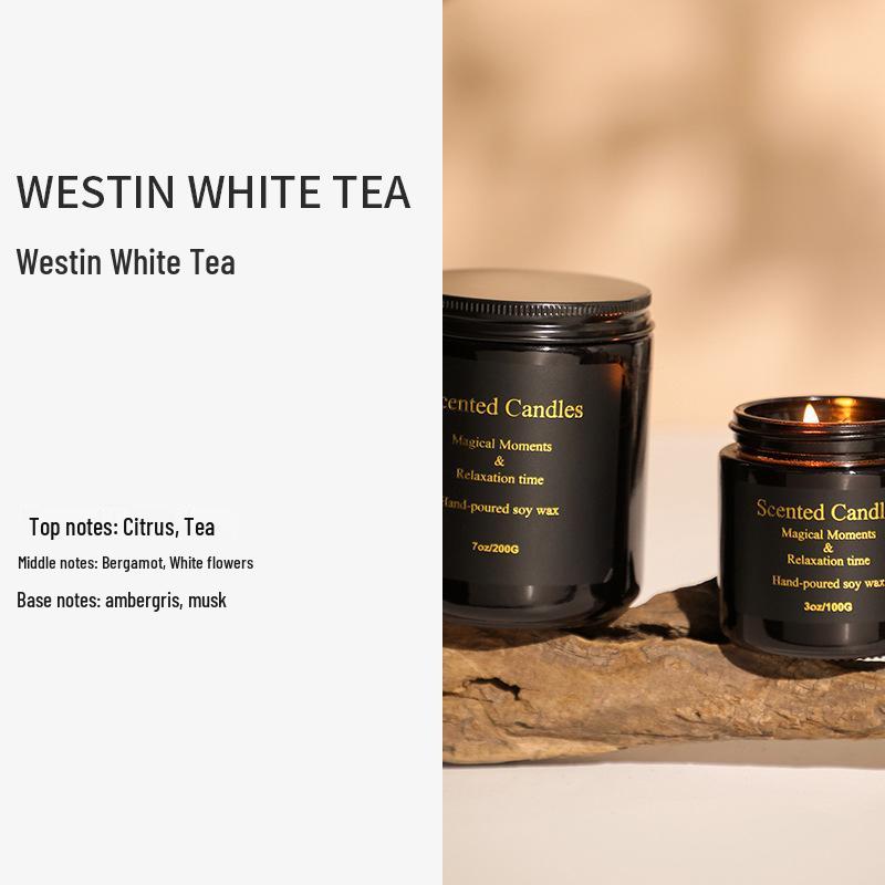 

Яркий черный стеклянный стакан ароматическая свеча из соевого воска с бездымным, экологически чистым дизайном Small 100g