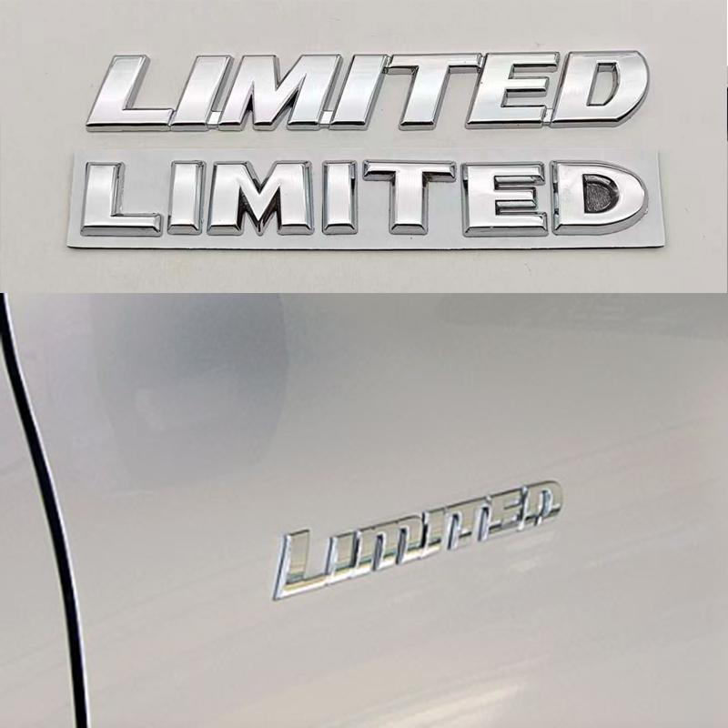 3D Metal Car Letters Logo LIMITED Rear Trunk Badge Sticker Emblem For JEEP Grand Cherokee Overland Compass Wrangler Accessories