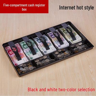 Five-Grid Cash Register Drawer with Money and Payment Tray