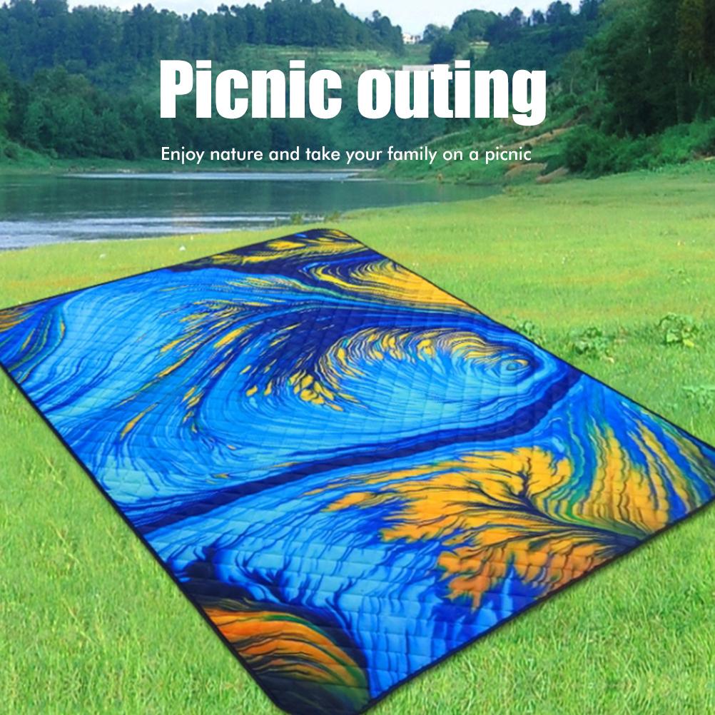 Picknickdecken Stranddecke Maschinenwaschbar Wasserdicht Outdoor-Matte für Camping Park Reisen Gras