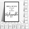 Minimalism English Sentences Inspirational Words Poster Canvas Print Painting Wall Art Picture Living Room Office Decor
