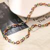 Fashionable Oil-dropping Collarbone Chain Color Chain Necklace for Women