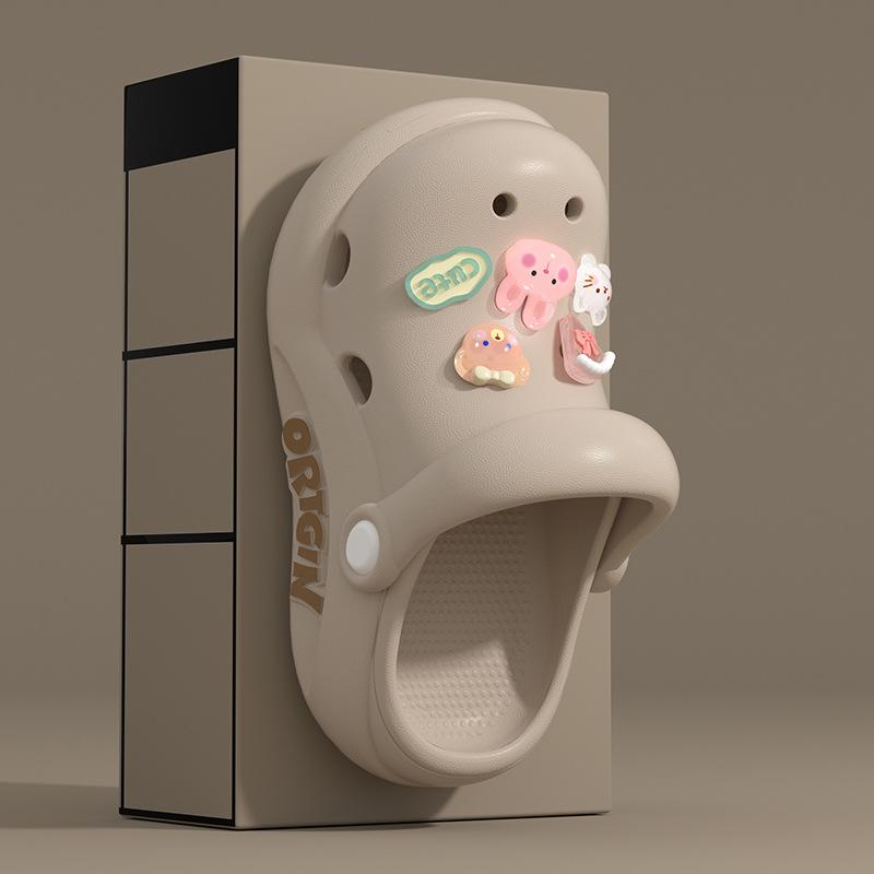 

Fashion Girls Shoes Summer New Kids Sandals Soft Soled Girls Slippers Anti Slip Child Beach Shoes Simple Girls Sandals 28-29insole18.5cm хаки