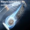Ventilatore da collo ricaricabile 5 velocità Portatile Display digitale 4000mAh Ricaricabile Senza pale Ventilatore elettrico Condizionatore d'aria Per Sport