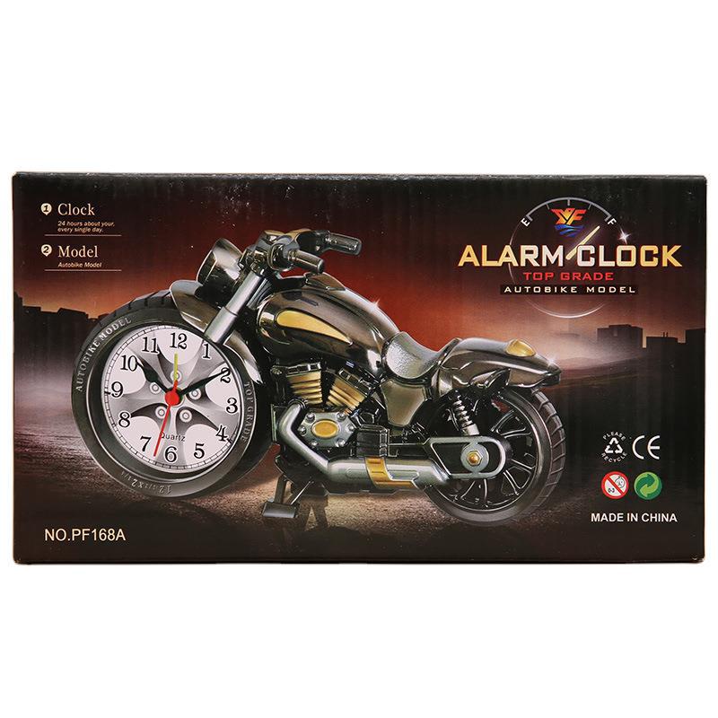 Retro European Motorcycle Alarm Clock - Creative Home Decor & Cool Gift