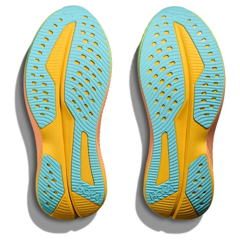 HOKA ONE ONE MACH 6 Breathable Low Top Running Shoes Women's White Orange Sneakers 1147810-FTST