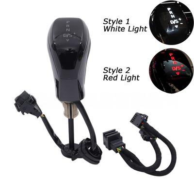 Automatik-Schaltknauf LED-Licht Schwarze Kopfhaube Rotes Weißes Licht Auto-Schalthebel Auto-Gangkopf Ersatzzubehör