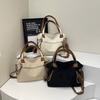 New Cloth Bag Korean Style Fashionable Large-capacity Simple All-matching Tote Casual Portable One-shoulder Cross-body Trendy